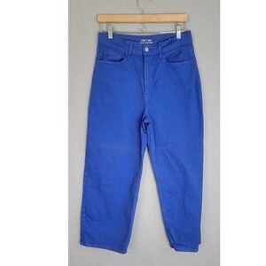 The Tiny Big Sister Berta Pants 6 US 38 Blue High Waist Wide Leg Women Denim
